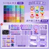 Nova versão conjunto completo de ferramentas, kit de material DIY com miçangas de fusão, pacote suplementar, caneta para miçangas, placa para miçangas, caixa para miçangas atacado