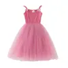 Vestido de mariposa transfronterizo para niñas, vestido de princesa para la playa, vestido de tutú para bebé de colores dulces, Falda para niña