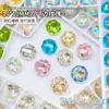 Diamantes para Manicura de Corte Rosa Octogonal, Brillantes Multifacéticos Rose Millennium K9 Vidrio de Alta Calidad Base Puntiaguda Joyería Especial para Manicura