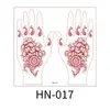 Pegatinas de Tatuaje Temporal Transfronterizas Marrón Henna Encaje Impermeables Mano Dedo Florales Indias Pegatinas de Tatuaje
