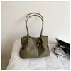 Bolsa de Mão de Alto Valor com Textura Trançada Retrô para Mulheres 2026 Novo Estilo Coreano Bolsa Tote Simples de Grande Capacidade para Ombro