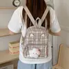 Mochila Transparente Fofa para Estudante Menina, Grande Capacidade, para Viagem, Lançamento Verão 2026