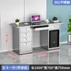 Escritorio de Oficina de Acero Inoxidable con Cajones, Escritorio para Computadora, Estación de Trabajo Gruesa para Taller de Purificación Libre de Polvo de Laboratorio Médico, Escritorio de Escritura