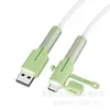 Cubierta Protectora para Cable de Datos, Cubierta de Silicona Antirotura, Hebilla Protectora para Enrollar, Dispositivo Protector contra Mordeduras de Cable, Cubierta Protectora para Conector