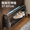 Zapatero retráctil de metal montado en la pared sin perforaciones para almacenamiento de puerta, zapatero para baño, zapatero de seguridad para acceso