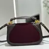 Gchi 25 Bolso de Silla de Montar Nuevo Piel Genuina Gama Alta Retro Bolso de Hombro Único Cruzado Lujo Ligero Alta Calidad Disparo Real para Transfronterizo