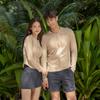26 Nuevos Trajes de Baño Deportivos de Dos Piezas de Manga Larga de Secado Rápido Estilo Coreano Ins para Mujer, Shorts de Playa para Hombre, Surf