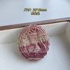 Colgante de Zorro de Nueve Colas Rosa Cristal Blanco Amatista Cuerda para Collar Hecho a Mano DIY Accesorios de Cristal con Cuentas