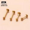 Titânio G23/F136 16G x 6/8/10/12MM parafuso interno haste em T haste para orelha piercing de lábio joia