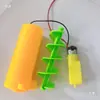 Barra de sinfín de alimentación de agua Barra de sinfín de bombeo Rueda espiral Bloques de construcción de tecnología de mezcla Motor verde Alimentación automática DIY