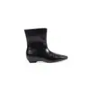 Botas de montar de tacón de cuña de 3 cm del mismo estilo que las de Mamá Uva para mujer, dos alturas de caña diferentes, puntera cuadrada elegante, botines ajustados sin cordones de estilo coreano sencillo