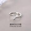 Anillo de Letra de Plata de Ley S925 de Alta Gama para Mujer 2026 Nuevo de Moda Tendencia Personalizado Lujo Ligero Diseño de Nicho Anillo para el Dedo Índice
