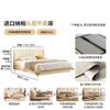 Lujo Ligero Normcore Arte en Cuero Cama Suave Dormitorio Principal Cama Doble Princesa 1.8m 1.5 Simple Moderna Escandinava Cama de Cuero de Primera Capa