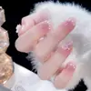 Unhas Usáveis Sexy Flash Personalizadas, Unhas Postiças de Alto Padrão, Adesivos de Nail Art Usáveis Gelo-Transparente, Adesivos de Nail Art Mais Vendidos, Produtos Acabados