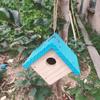 [Cabello Lacio de Fábrica] Nido de Pájaro de Madera Puede Colgar Casa de Pájaros Exterior Jardín Casa de Pájaros Nido de Pájaro Jaula de Pájaros