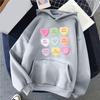 2025 Europeo y Americano Comercio Exterior Nuevo Día de San Valentín Inglés Corazón Colorido Estampado Sencillo Sudadera de Cuello Redondo para Hombre y Mujer Europeo y Americano