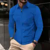 Talla europea transfronteriza Amazon otoño para hombre cuello gofrado manga larga cremallera chaqueta para hombre talla grande top casual