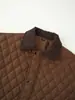 2026 Nuevo Top Casual Holgado de Otoño-Invierno Transfronterizo con Patrón de Diamantes y Cuello Solapa