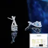 Pendientes de Plata de Ley S925 con Moissanita en Forma de X Microincrustados Diseño de Nicho Pendientes de Lujo Accesible con Sentido Elegante, de Moda y de Alta Gama, Versátiles