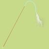 Gato Alambre de Acero Pluma Gato Juguete para Gatos Varilla Larga con Cabeza Reemplazable Gato Auto-Hi Molar Suministros para Gatitos 6