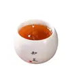 Taza de té de porcelana de jade color grasa de cordero de la era Tang y Song, taza de té de cerámica, juego de té, taza de huevo de dragón estilo japonés, taza individual de porcelana blanca para kung fu