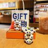 Chaveiro de animal de desenho animado criativo selva panda carro feminino fofo pingente de bolsa de casal pequeno presente atacado