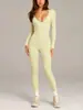 Conjunto de Yoga Yuan Otoño e Invierno Cepillado de Alta Elasticidad Ajustado para Mujer, Manga Larga Pantalón Largo, Conjunto de 2 Piezas Transfronterizo para Deportes y Fitness