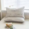 Funda de almohada de jacquard de algodón puro Paquete doble Funda de almohada 100% algodón 48x74cm Persona individual Paquete individual Funda protectora para núcleo de almohada Estilo nuevo