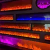 Decoración de Núcleo de Chimenea Digital Estilo Europeo Calefacción Integrada Llama Simulada Hogar KTV Lámpara de Llama 3D que Cambia de Color