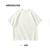 Camiseta de Verano para Hombre Ag 300g Saludable Oversize Moderna Holgada Cuello Redondo Algodón Manga Corta Verano Transpirable Manga Corta