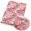 Flor de ciruelo Peonía Impresión Visual 3D Tela Impermeable/Algodón Poliéster Bolso de Patchwork Hecho a Mano Mantel Ropa