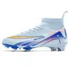 Zapatos de Fútbol de Caña Alta Nuevos Transfronterizos para Hombres y Mujeres, Zapatos de Fútbol para Competición y Entrenamiento en Césped para Jóvenes con Tacos Largos y Tacos Rompedores