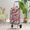 Carrito de Compras de Acero Inoxidable, Carrito Trepador de Escaleras, Carrito Grande Plegable para el Hogar para Personas Mayores, Carrito de Arrastre Manual