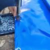 Lona Impermeable Pvc Tela Cuchillo-Rayado Tela Recubierta a Prueba de Aceite Lona para Exterior Cubierta de Carga Lona Industrial Retardante de Llama Impermeable