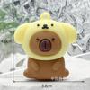Llavero de Capibara Colgante Pequeño Capibara de Dibujos Animados Travestido Sanrio Mochila Escolar Colgante Pequeño Muñeco Caja Sorpresa Venta al Mayoreo