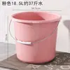 Cubos de agua de plástico grandes y pequeños cubos de agua de mano domésticos rojos con tapa lavado de autos trapeado de ropa piso resistente a caídas para transportar agua no rompibles