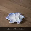 Porta incienso de cerámica de ciervo lindo, mascota de té creativa, decoración de escritorio, quemador de incienso para el hogar, soporte para varillas de incienso, adorno