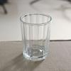 Taza de aromaterapia, vaso de vidrio transparente rayado, taza vacía, vela, taza, decoración de dormitorio, ambiente romántico, candelabro, frasco de vidrio con fragancia