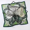 Novo Lenço de Seda Chiffon Cetim Paisley, Lenço de Seda Versátil Elegante Estilo Étnico, Lenço Quadrado, Lenço de Alta Qualidade, Lenço de Pescoço Atacado