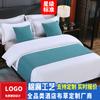 Hotel Hotel Casa de familia Hotel Cama Toalla de cama Bandera de cama Almohada Ropa de cama de lino de algodón de color liso Ropa de cama a juego de cinco estrellas