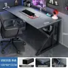 Escritorio de computadora, conjunto de mesa y silla de escritorio para uso doméstico y para juegos, escritorio simple, escritorio de oficina, banco de trabajo, escritorio de estudiante, mesa de estudio