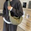 Bolsa de Lona de Nylon para Primavera e Verão Ombro para o Trabalho Bolsa Dumpling Ins Versátil Casual de Lona Grande Capacidade para Mulheres
