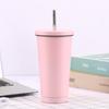 Taza de Acero Inoxidable con Popote Amazon Taza de Café al Vacío de Gran Capacidad Regalo para Coche Taza Termo Venta al por Mayor Estilo Deportivo