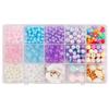 15 Handmade Beaded terno Menina DIY Pulseira Educacional Criativa Jóias Material Colar Pulseira Frisada
