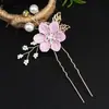 Diadema Dorada de Venta Caliente Estilo Europeo y Americano para Novias, Accesorios para el Cabello de Perlas Hechos a Mano, Accesorios para el Cabello de Boda, Juegos de Horquillas y Pasadores