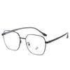 2020 Armazón de Lentes Planos Cara Redonda Retro Montura Completa Placa Marca Plata Moda Lentes Planos Armazón de Lentes