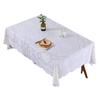 [Flor de Peonía Máquina Redonda] Mantel Calado Blanco Estilo Ins Cojín de Encaje Cuadrado Mesa de Café de Casa Mantel Simple