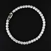 Pulseira de Corrente de Tênis Quadrada 3*3mm cobre cravejado zircônia fileira única pulseira da moda s5650