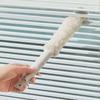 Cepillo colgante para limpieza de espacios de aire acondicionado, herramienta para limpieza de persianas, cepillo desmontable para eliminación de polvo, herramienta doméstica para limpieza de espacios