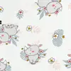 Algodón peinado de punto con estampado, tela para funda de almohada de bebé con estampado de algodón peinado, tela de punto para ropa interior de bebé tipo camiseta
